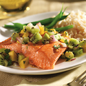 Pan-Seared Salmon with Kiwifruit Salsa