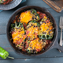 Southwestern Bulgur Stuffed Poblanos
